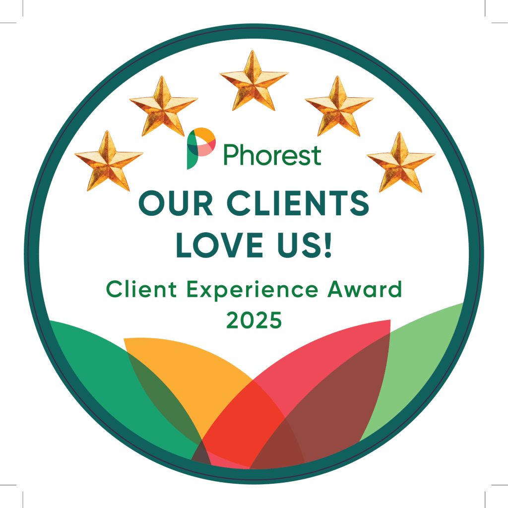 Phorest Client Experience award logo.